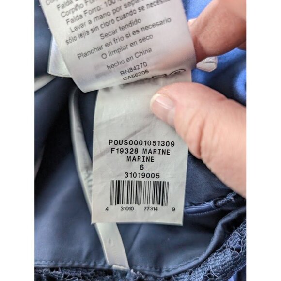 David's Bridal Dress Size 6 Maxi Lace Layered Prom Formal Party Layered Chiffon - Picture 11 of 11